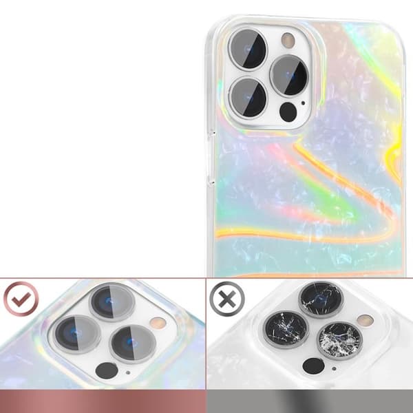 Kingxbar Shell -sarjan kuori iPhone 13 Prolle - helmensininen Blue