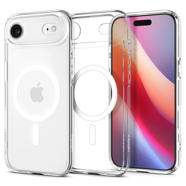 Spigen Mobilskal till iPhone Air Magsafe Ultra Hybrid - Clear/Vit Transparent