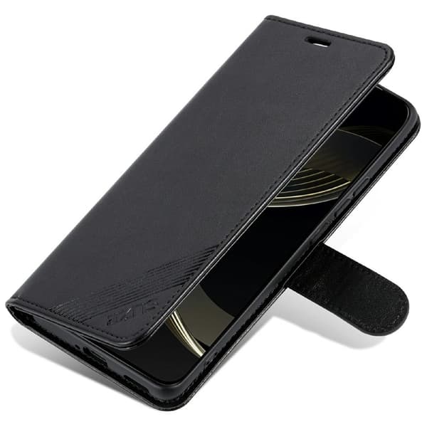 AZNS Xiaomi 14T Plånboksfodral Anti-Scratch Konstläder - Svart