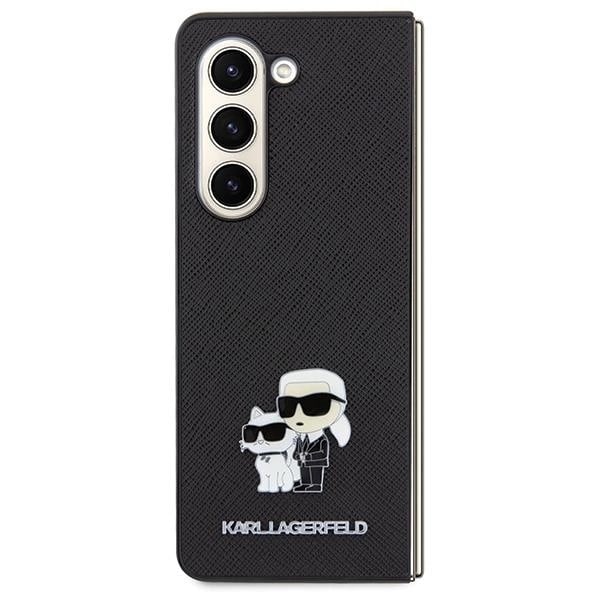 Karl Lagerfeld Galaxy Z Fold 5 Mobilskal Karl & Choupette Pin Svart