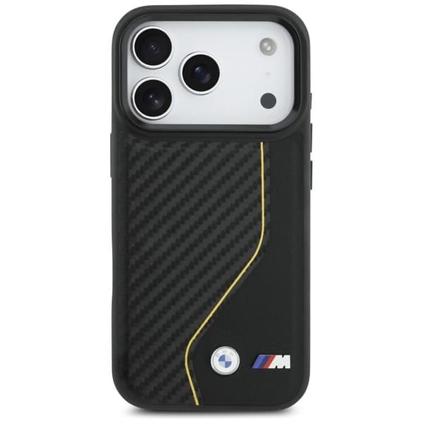 BMW Mobilskal till iPhone 17 Pro MagSafe M Carbon Line & Logo - Gul Gul