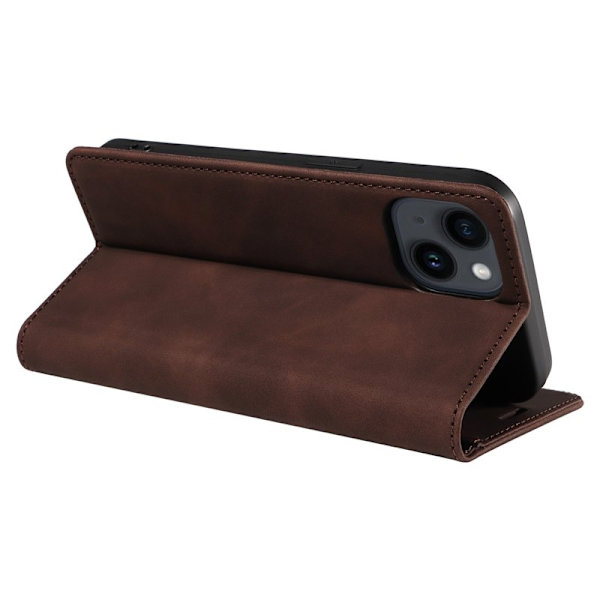 BETOPNICE 003 iPhone 13 mini Plånboksfodral Konstläder - Brun