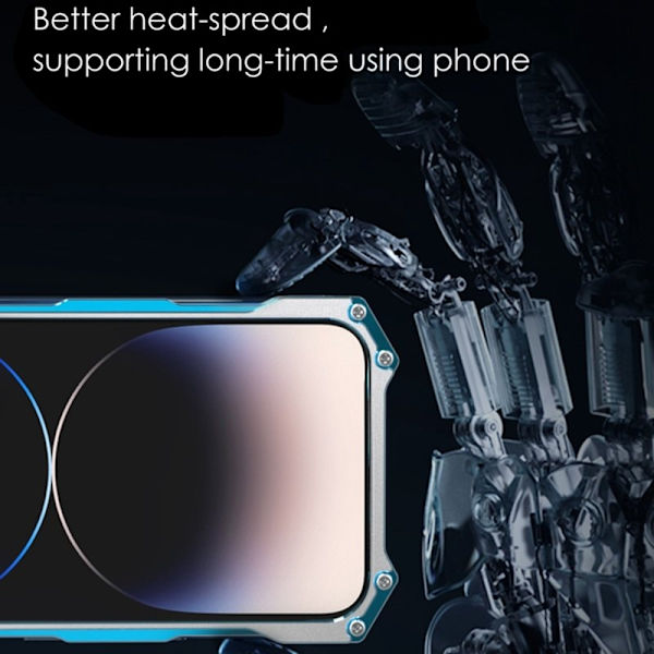 R-JUST Mobilskal till iPhone 14 Pro Max Metall Shockproof Blå