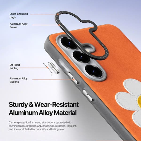 DUX DUCIS Mobilskal till Galaxy S26 Plus Ringhållare/Handledsrem Luvy Series Orange