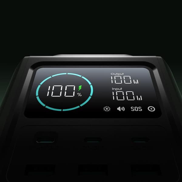 Joyroom Powerbank 75000mAh 100W 3xUSB-C 3xUSB-A - Grön Grön
