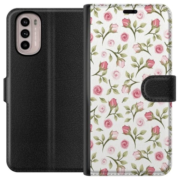 Pung Taske til Motorola Moto G31 med Blomster