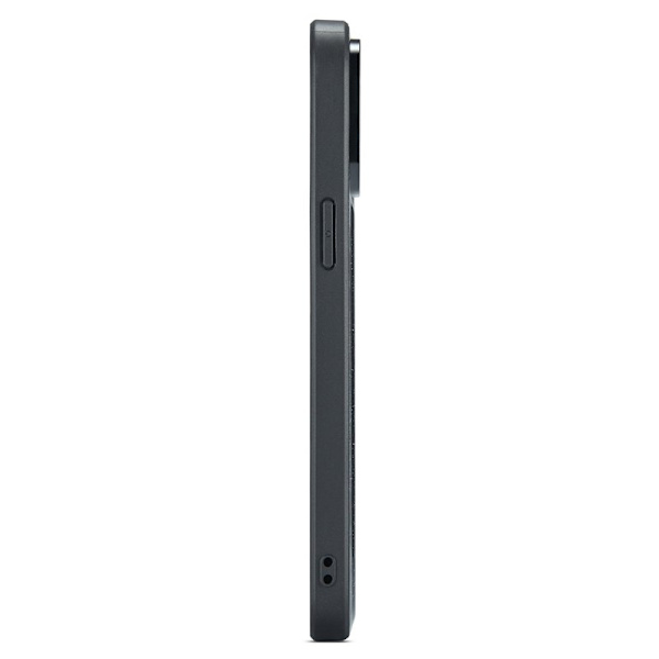 DG.MING Mobilskal till iPhone 12 Pro Max Glitter PU Läder Svart