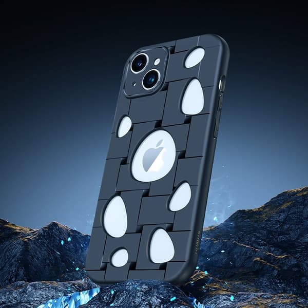 XUNDD Mobilskal till iPhone 14 Soft TPU med Värmeavledningshål - Svart