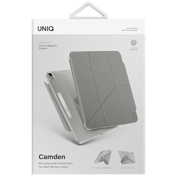UNIQ iPad 10.9 (2022) Fodral Camden - Grå Grå