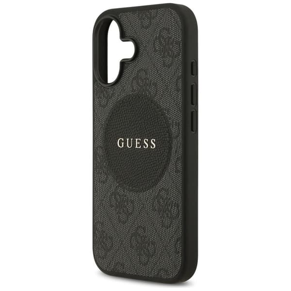 Guess telefontaske til iPhone 17 MagSafe 4G Circle Classic Logo - Sort Svart