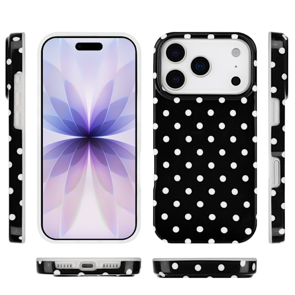 Mobilskal till iPhone 17 Pro Dot Design Imd Tpu Svart