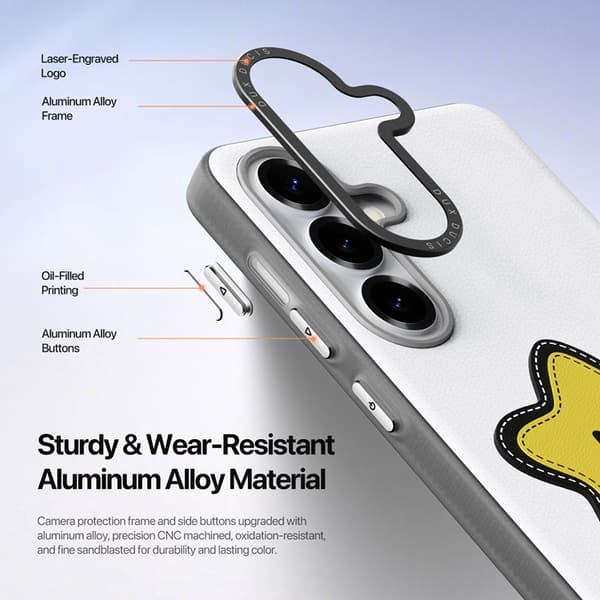 DUX DUCIS Mobilskal till Galaxy S26 Plus Ringhållare/Handledsrem Luvy Series Vit