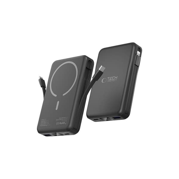 Tech-Protect Magsafe Powerbank 10000mAh PB31 LifeMag - Sort Svart