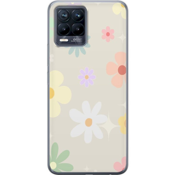 Mobilskal till Realme 8 med fejdande blommor