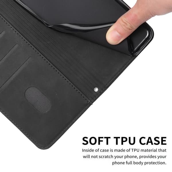 Mobilskal för Samsung Galaxy S26 Ultra Kickstand Konstläder - Svart