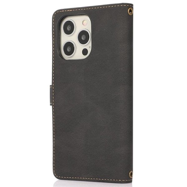 iPhone 14 Pro Plånboksfodral Flip - Svart Black