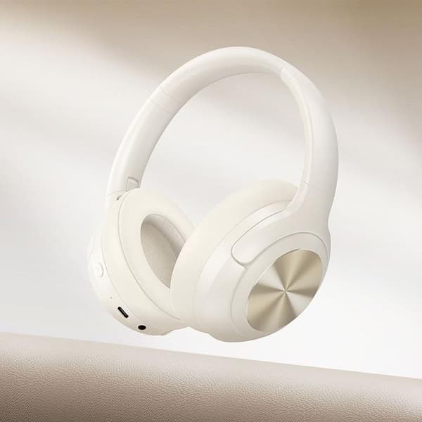 Hoco Over-Ear Hörlurar Trådlösa Bluetooth ANC W54 - Milky Vit Vit