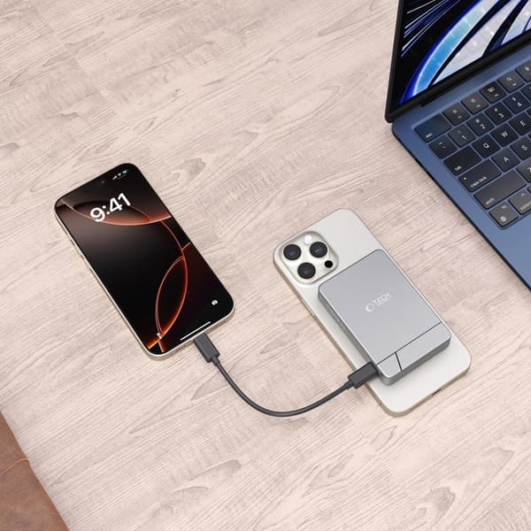 Tech-Protect Magsafe Powerbank 5000mAh PB14 LifeMag - Grå Grå