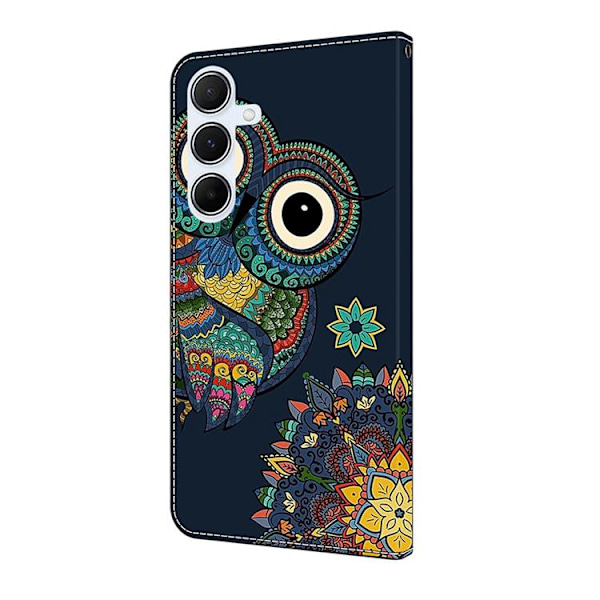 Galaxy A17/A26 Plånboksfodral Konstläder Pattern Printing Blå