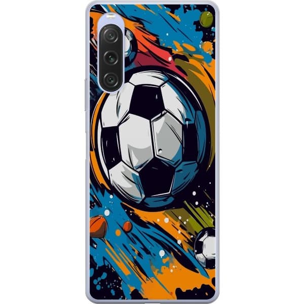 Mobilcover til Sony Xperia 10 V med Fodbolde