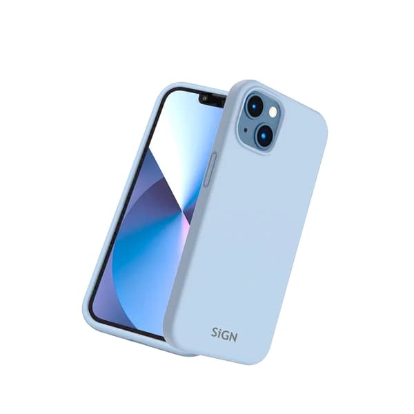 SiGN iPhone 14 Plus Skal Liquid Silicone - Safir blå Blå