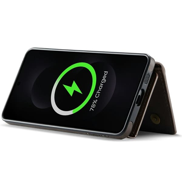 DG.MING M5 Series Mobilskal till Samsung Galaxy S25 Edge Konstläder Brun