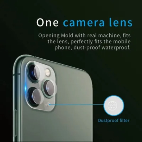iPhone 15 Pro Max/15 Pro Kameralinsebeskyttelse i Hærdet glas - Clear