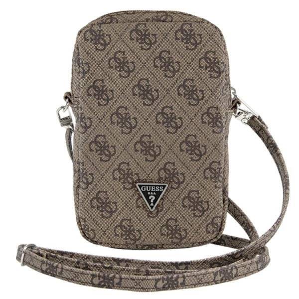 Guess Mobilväska Zip 4G Triangle - Brun Brun