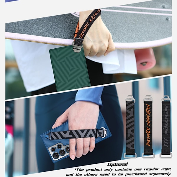 Nillkin Galaxy S23 Ultra Skal Stripe Handrem - Svart Svart