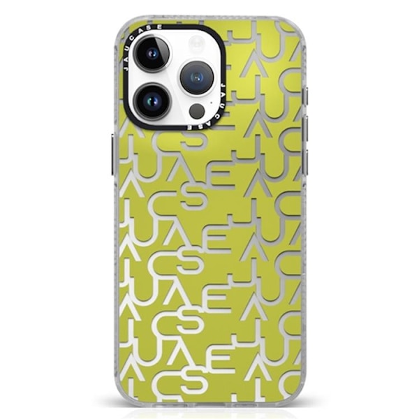 JAUCASE Mobilskal till iPhone 15 Pro Max Letters Design Matte - Grön Grön