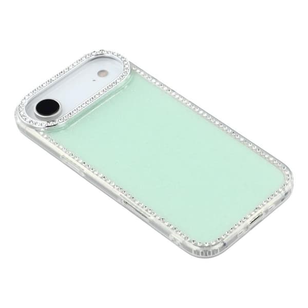 Mobilskal till iPhone Air Rhinestone Edge - Glitter Ljusgrön Grön