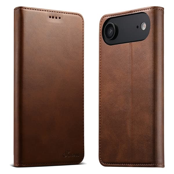 SUTENI iPhone Air Plånboksfodral Konstläder - Brun Brun