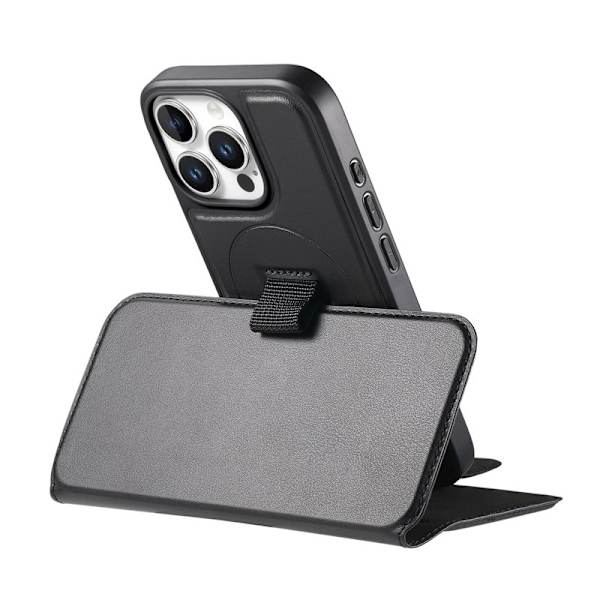 CASENEO iPhone 16 Pro Max Plånboksfodral Konstläder - Svart
