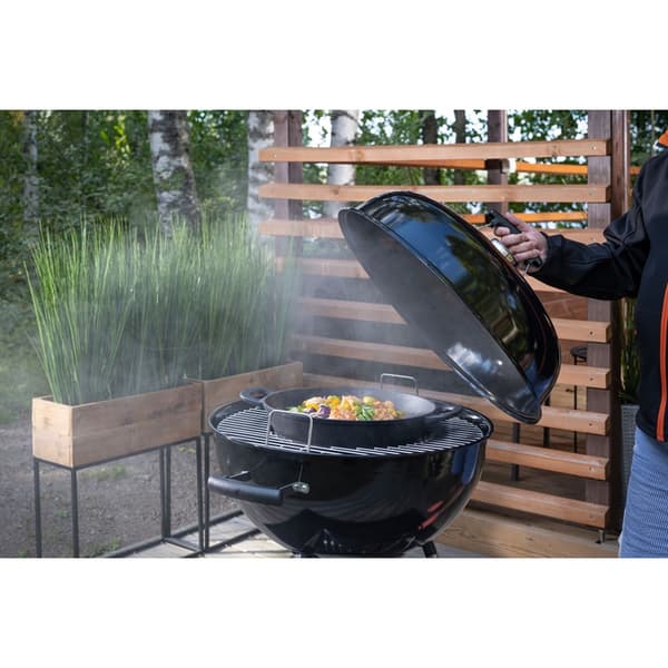 Mustang Wokpanna i gjutjärn Multigrill 30 cm Black