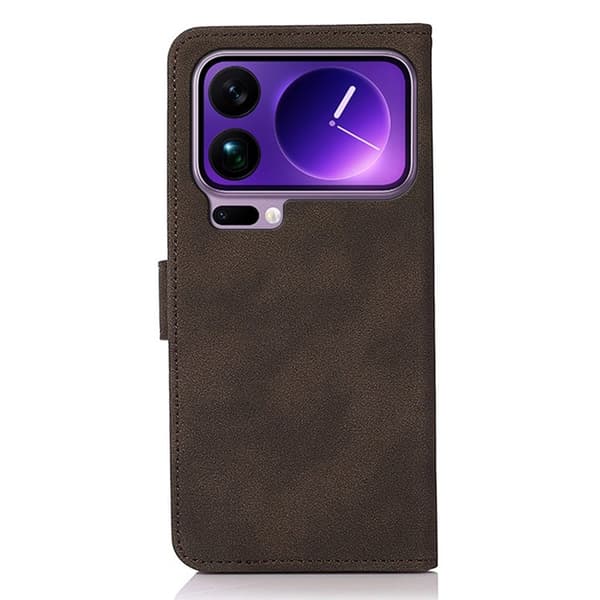 KHAZNEH Xiaomi 17 Pro Max Plånboksfodral Anti Scratch Konstläder - Brun