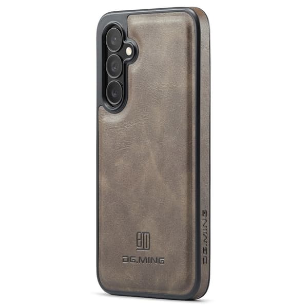 DG.MING Mobilskal till Samsung Galaxy S24 FE Anti-Drop Läder - Brun