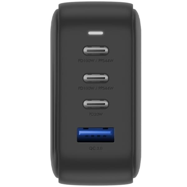 Energea Snabbladdare 100W 3xUSB-C 1xUSB-A PD-PPS-QC Svart