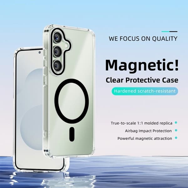 ABEEL Mobilskal till Samsung Galaxy S25+ MagSafe Anti Scratch Svart