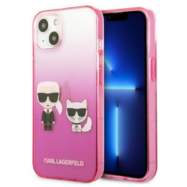 Karl Lagerfeld iPhone 13 mini Cover Gradient Iconic Karl & Choupe