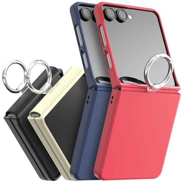 Araree telefontaske til Galaxy Z Flip 7 Aero Flex East-Grip Ring - Creme Beige
