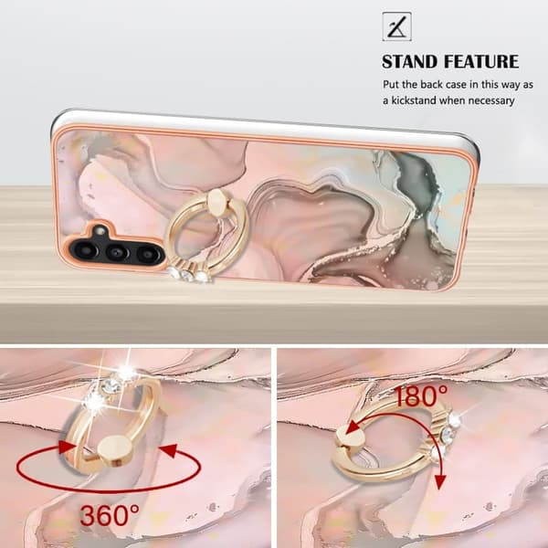 YB IMD Serie-17 Style-E Mobilskal till Samsung Galaxy A55 5G 2.0mm TPU Rosa