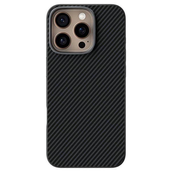 ABEEL Mobilskal till iPhone 16 Pro Max MagSafe Carbon Fiber Texture Svart