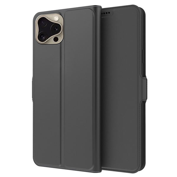 iPhone 16 Pro Max Plånboksfodral Shockproof Svart