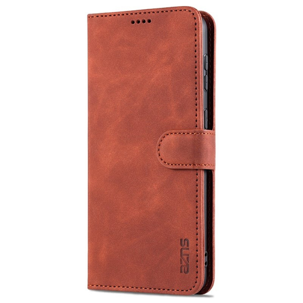 AZNS Samsung Galaxy S24+ Plånboksfodral Shockproof Konstläder - Brun
