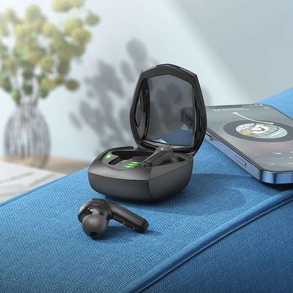 Hoco Hörlurar Bluetooth TWS EW28 Magic Gaming - Svart Svart