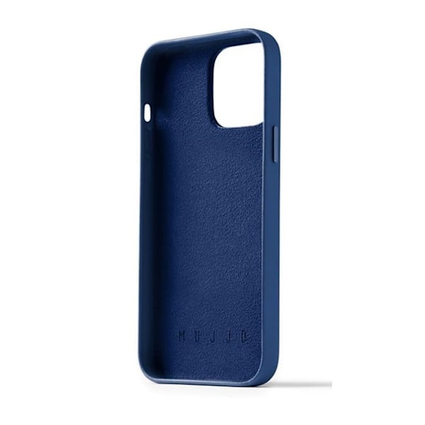Mujjo iPhone 14 Pro Max Skal Korthållare Full Läder - Monacoblå
