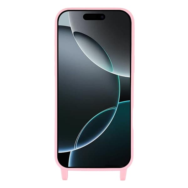 Mobilskal till iPhone 17 Pro TPU med Hål för Rem - Rosa Rosa