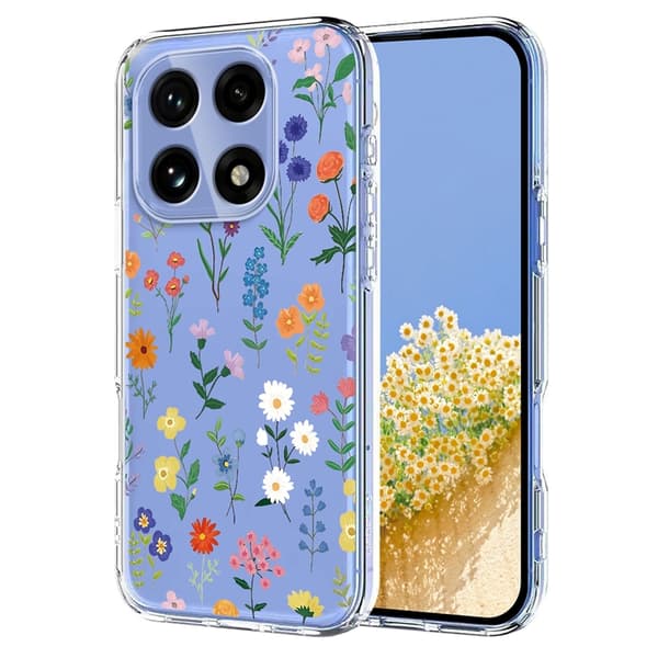 Mobilskal till OnePlus 15 Butterfly Floral Pattern Lila