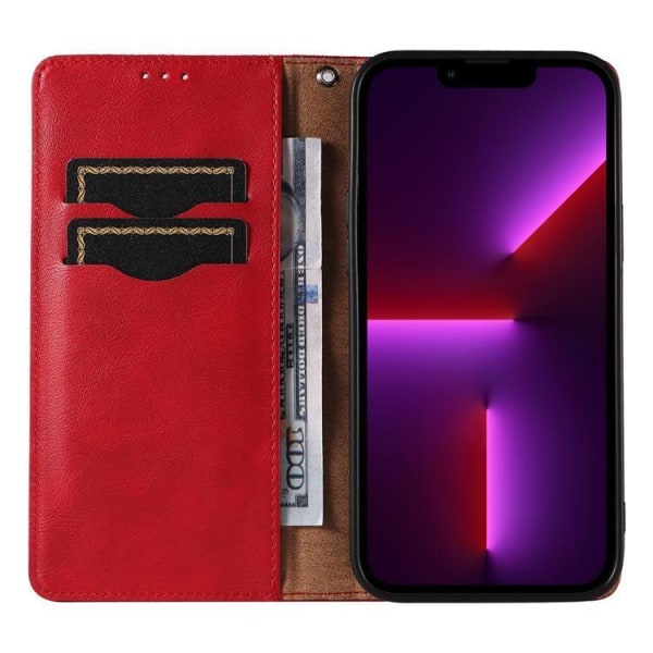 iPhone 12 Pro Max Wallet Case Magnetrem - Rød