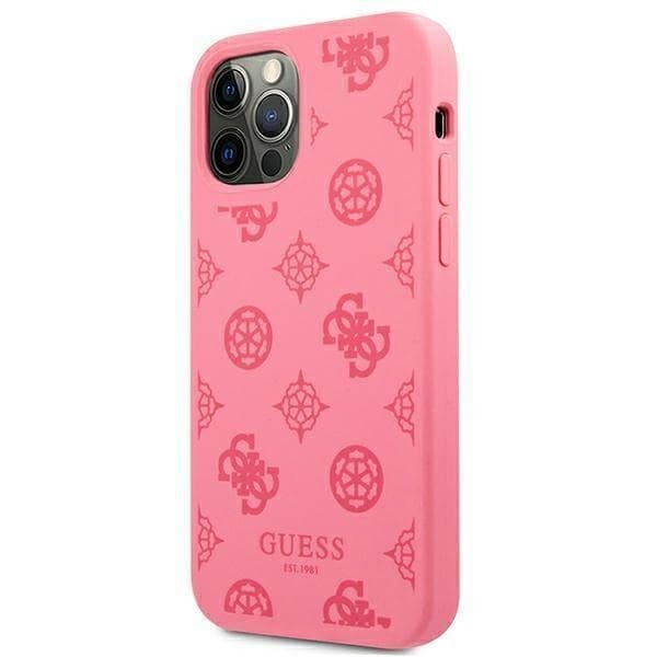 Guess Peony Collection Skal iPhone 12 Pro Max - Fushia Rosa